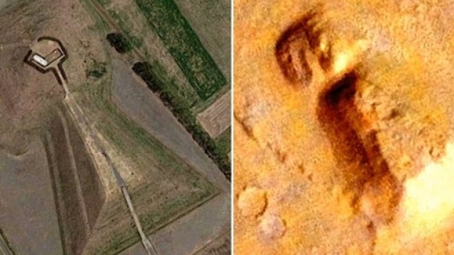 Confronto delle due strutture sulla Terra e Marte