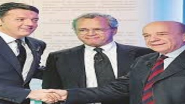 Renzi e Zagrebelsky su La7 nella trasmissione di Mentana