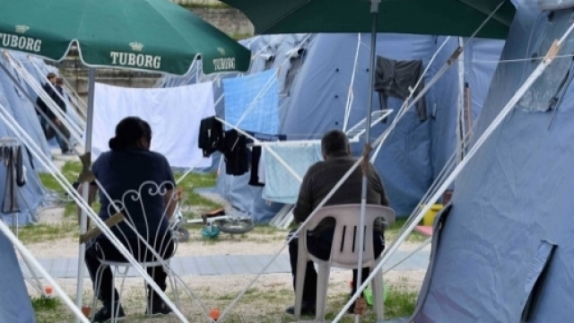 La vita nella tendopoli di Amatrice