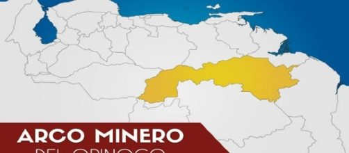 ubicaci&oacute;n de la zona del Arco Minero en Venezuela