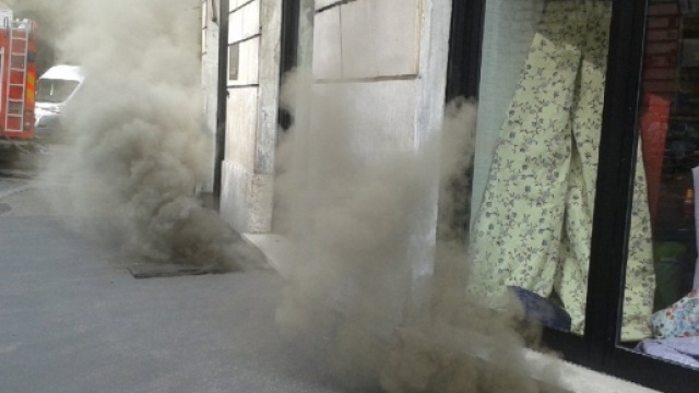 Incendio Roma corso Vittorio Emanuele