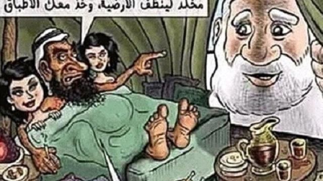 La vignetta satirica di Hattar che gli &egrave; costata la vita