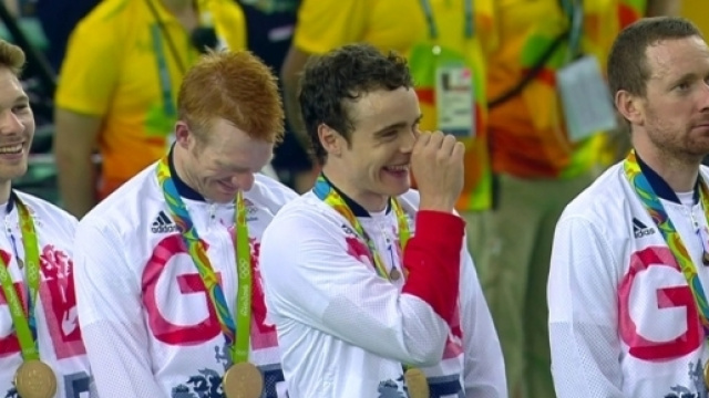 Bradley Wiggins sul podio alle Olimpiadi di Rio