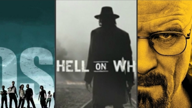 Breaking bad, Hell on wheels, lost.