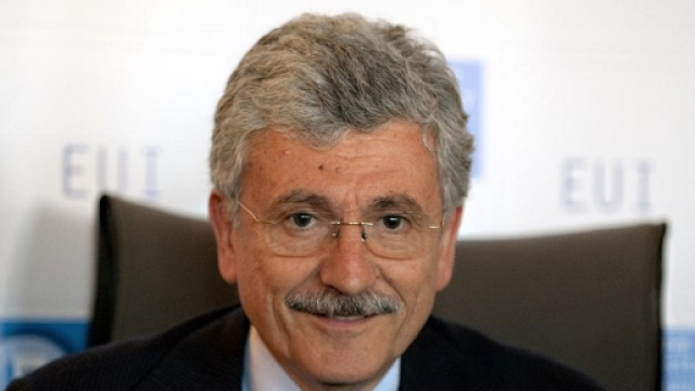 L'ex presidente dei DS, Massimo D'Alema