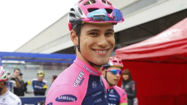 Filippo Ganna, gi&agrave; stagista con la Lampre