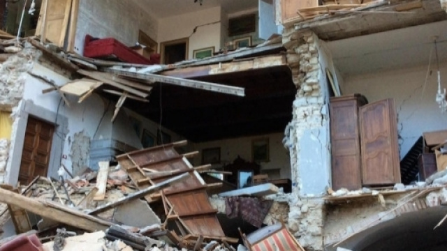 La devastazione del centro di Amatrice