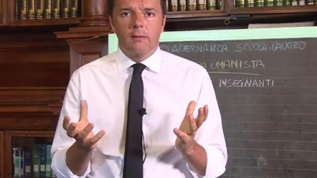 Il Presidente del Consiglio Matteo Renzi