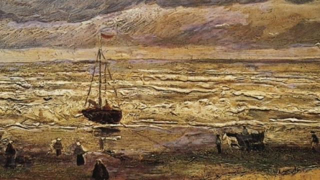 "La spiaggia di Scheveningen durante un temporale", uno dei quadri ritrovati