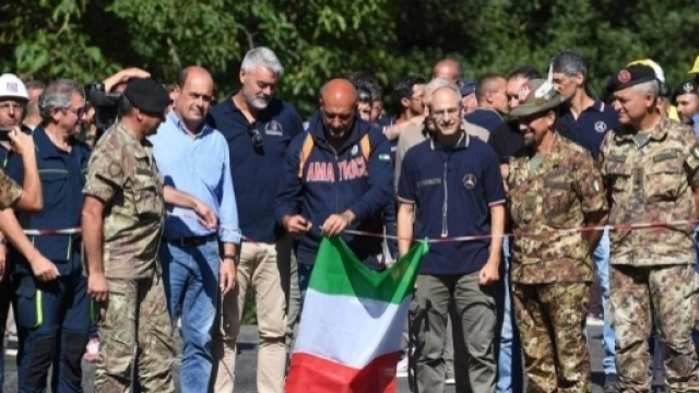 Amatrice, riapre il ponte Tre Occhi - corriere.it