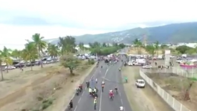 I corridori finiscono contro le transenne