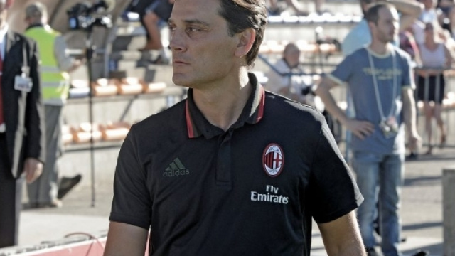 Vincenzo Montella, alla prima stagione sulla panchina del Milan