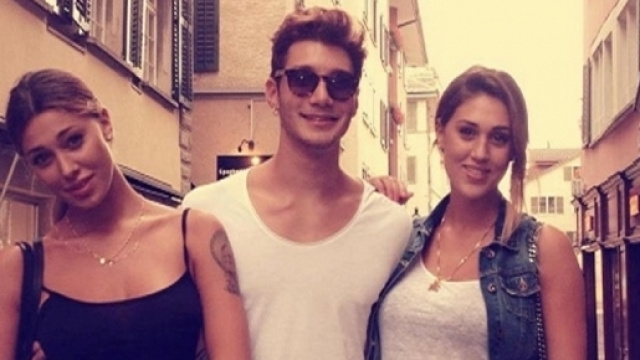 Belen Rodriguez e Stefano De Martino con Cecilia