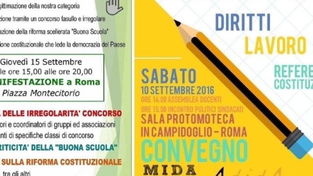 Le locandine degli eventi di Roma