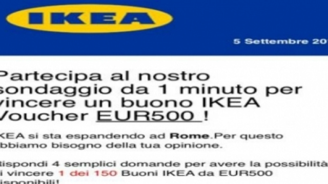 Whatsapp, attenzione alla truffa "BUONO IKEA",