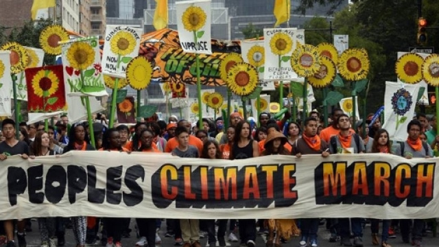 Earth Guardians strike Peoples climate March