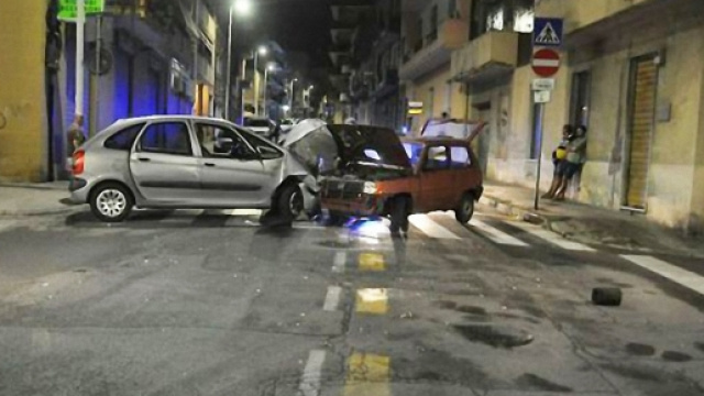 Lo scontro di ieri notte in via Is Maglias.