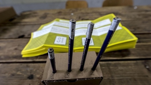 Un esempio di scheda elettorale