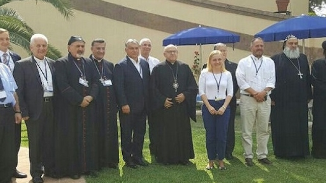 Frascati. Viktor Orban incontra i leaders cristiani delle Chiese del Medio Oriente.