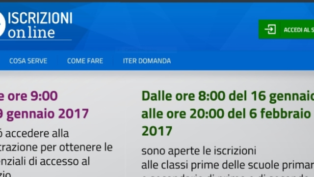 Come effettuare le iscrizioni online alle classi prime