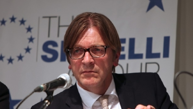 Guy Verhofstadt, capogruppo di Alleanza dei Liberali e Democratici per l'Europa