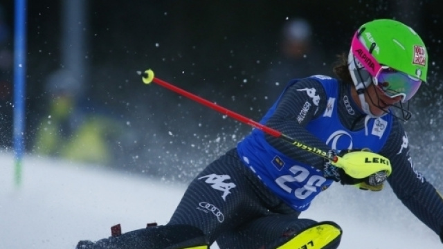 L'azzurra Chiara Costazza impegnata a Flachau