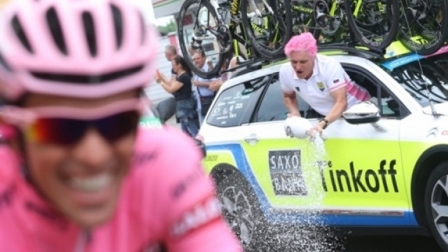 Tinkov festeggia a suo modo la vittoria al Giro di Contador