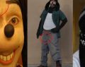 Jonathan Galindo, disfrazado de Goofy, y su perfil de Facebook