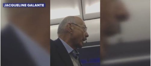 ex- Senator thrown off JetBlue / Screencap from Jacqueline Galante via Youtube
