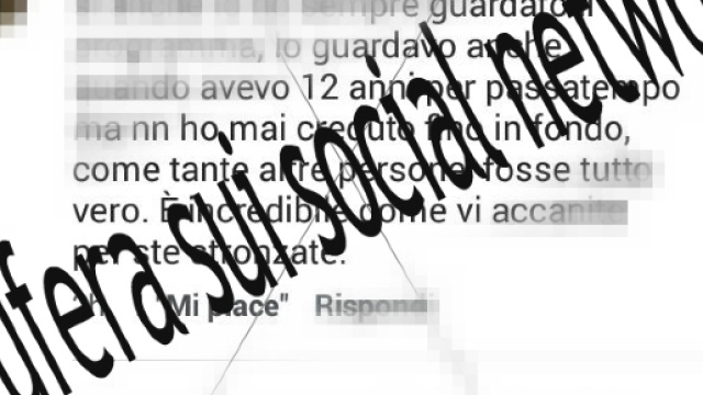 Bufera sui social network a causa di un messaggio dell'ex tronista