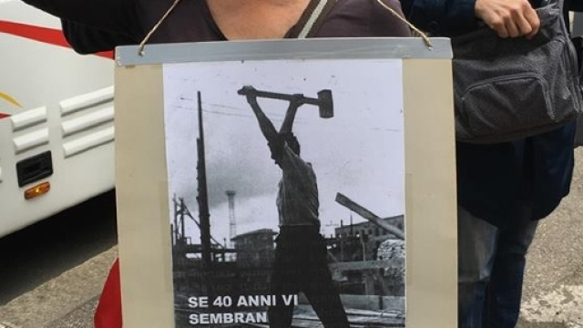 Manifestazione dei lavoratori contro la riforma Fornero