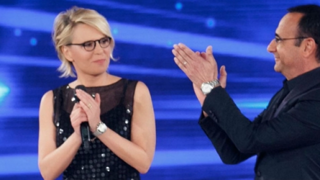Maria De Filippi e Carlo Conti