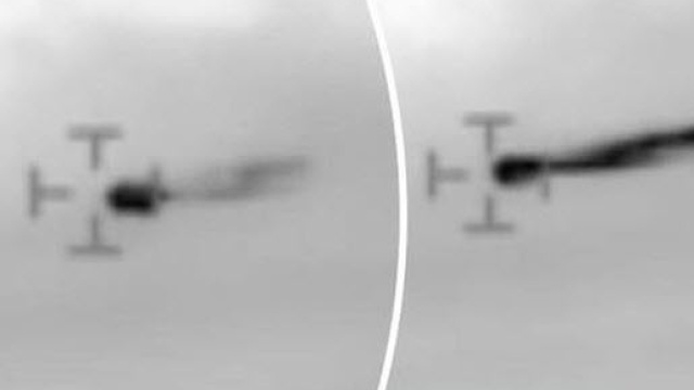 Frames del presunto UFO estratti dal video