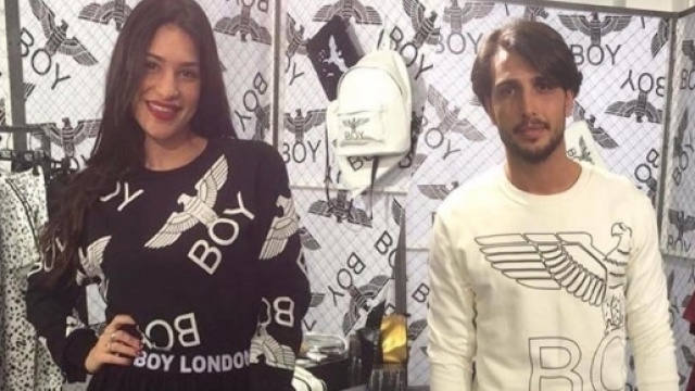 Ludovica Valli e Fabio Ferrara insieme per l'evento 'Pitti'.