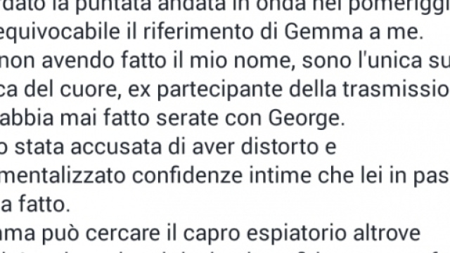 Rossella si difende su Facebook