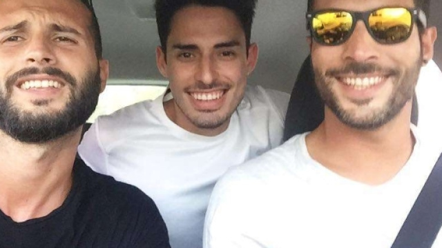 Francesco Zecchini, Claudi Sona e Mario Serpa