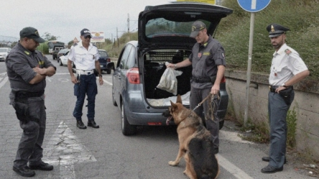 La droga &egrave; stata sequestrata dagli uomini della Guardia di Finanza.