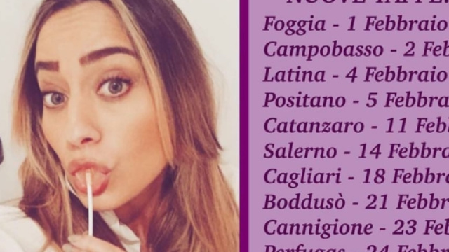 La locandina del "pompa tour" su insta_paolina.