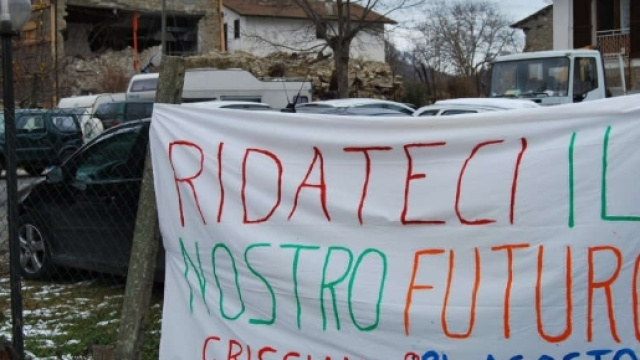 La rabbia dei cittadini di Accumuli