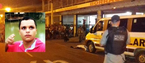 Werik (destaque) estava trabalhando na borracharia no momento em que foi assassinado