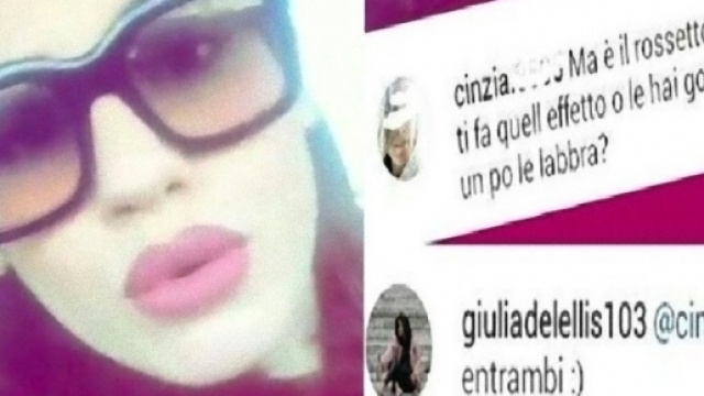 Giulia De Lellis si &egrave; gonfiate le labbra.