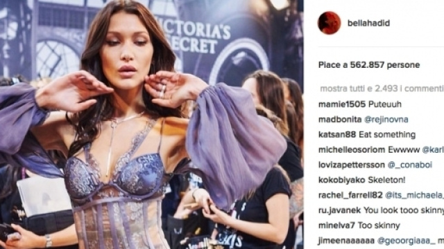 Bella Hadid &egrave; uno degli angeli di Victoria's Secret Credits: Instagram