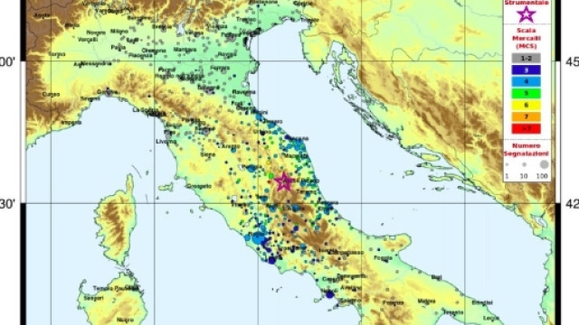 Scosse di Terremoto 18 gennaio Centro Italia