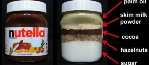 Imagem dos ingredientes da Nutella assustam (Foto: Reprodu&ccedil;&atilde;o/Reedit)
