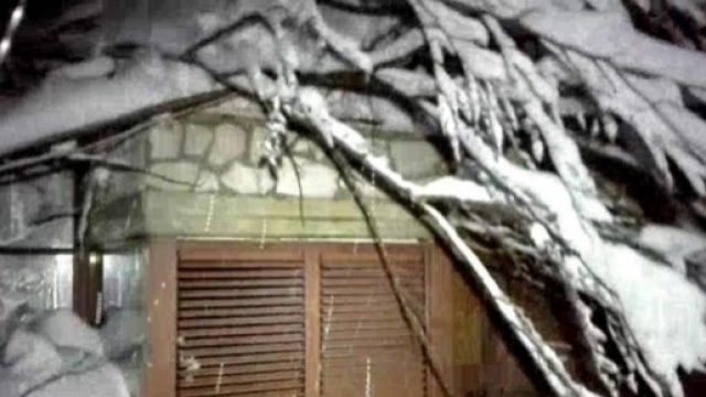 La slavina sull'Hotel Rigopiano