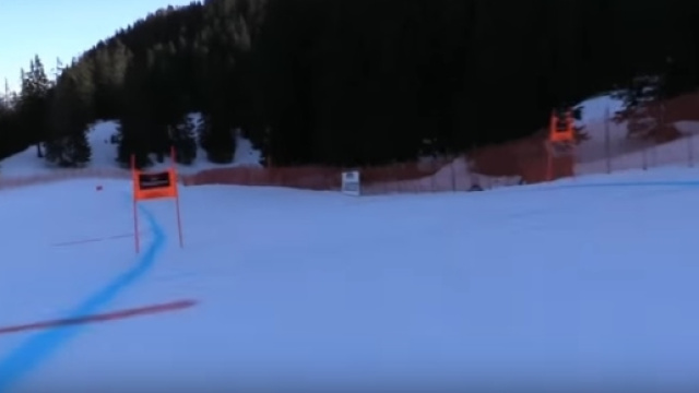 Un camera-board sulla pista di Garmisch