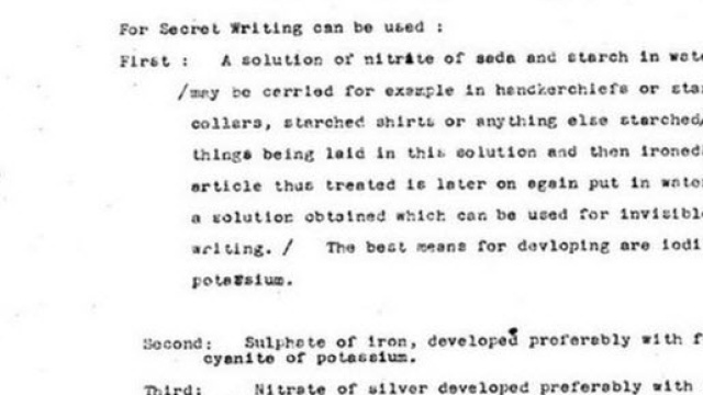 Uno dei documenti declassificati