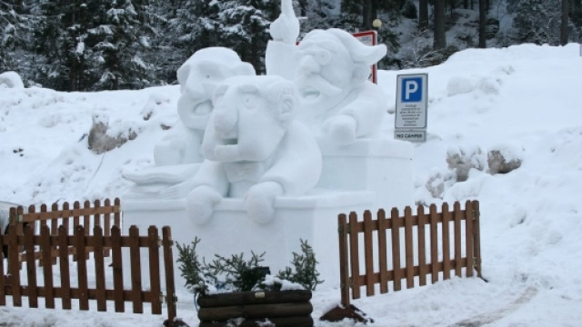 Epifania fredda con neve e vento forte