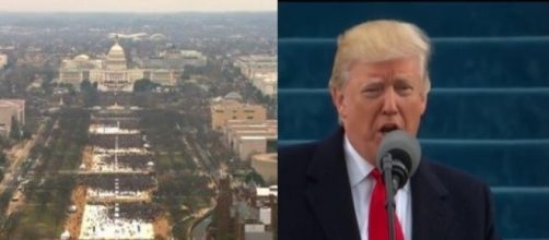 Donald Trump inauguration crowd, via Twitter