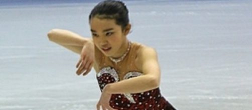 Karen Chen leads the women's field following the short program at the 2017 US Figure Skating Championships. David W. Carmichael/Wikimedia